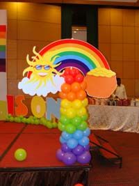 Rainbow with sun