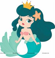 Blue Mermaid Poster