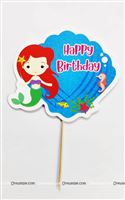 Mermaid Theme Cake topper 