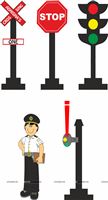 Train signal posters