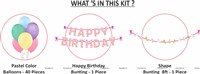 Unicorn Birthday Letter Bunting Kit (Pack of 42 pcs)