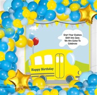 Wheels on a bus  Theme Backdrop Arch Kit