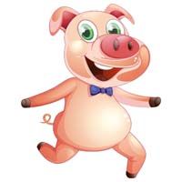 Pig cutout