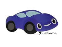 Dark blue car