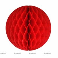 8inch Red Honey Comb Balls