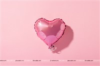 Heart Shaped Peach Foil Balloon
