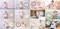 Milestone Cards for First Year Boy Baby (Pack of 12)