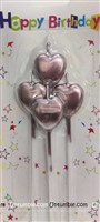 Pink Heart Candle