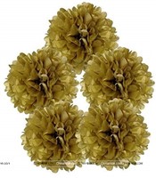 12" Gold Pompom