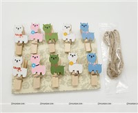 Puppy Wooden Clip