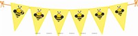Bumble Bee Birthday Triangle bunting