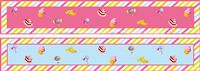 Pink & Blue Table runners