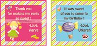 Pink & Blue Thank you cards