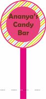 Lolly with custom text poster