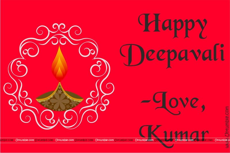 Festive Red Happy Deepavali tag (Pack of 24 pcs)