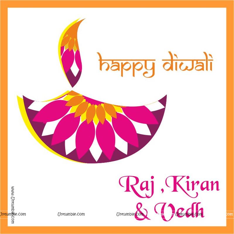 Happy diwali gift tags (Pack of 24 pcs)