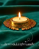 Peacock T Light Candles