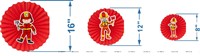 Fireman Theme Paper fan Decorations