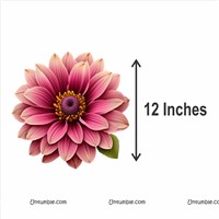 Flower Theme Golden Foil Decoration Kit, Pack of 108