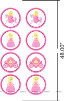 Princess Theme Paper Fans Kit 