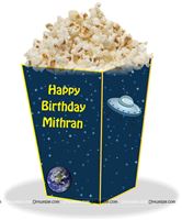 Space theme Pop Corn Tube