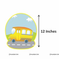 Wheels on the bus Super saver birthday decoration kit (Pack of 58 pieces)