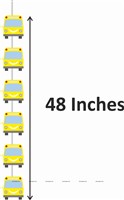 4 ft Wheels on the bus danglers (Pack of 2)