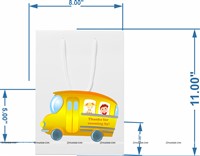 Wheels on a Bus Gift Bags (set of 6 )